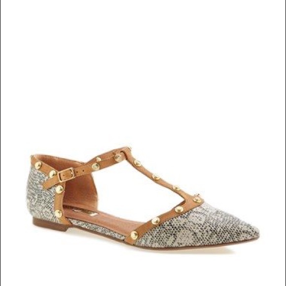 Halogen Shoes - Halogen Olson Pointed Toe Snake Print Sandals 9.5